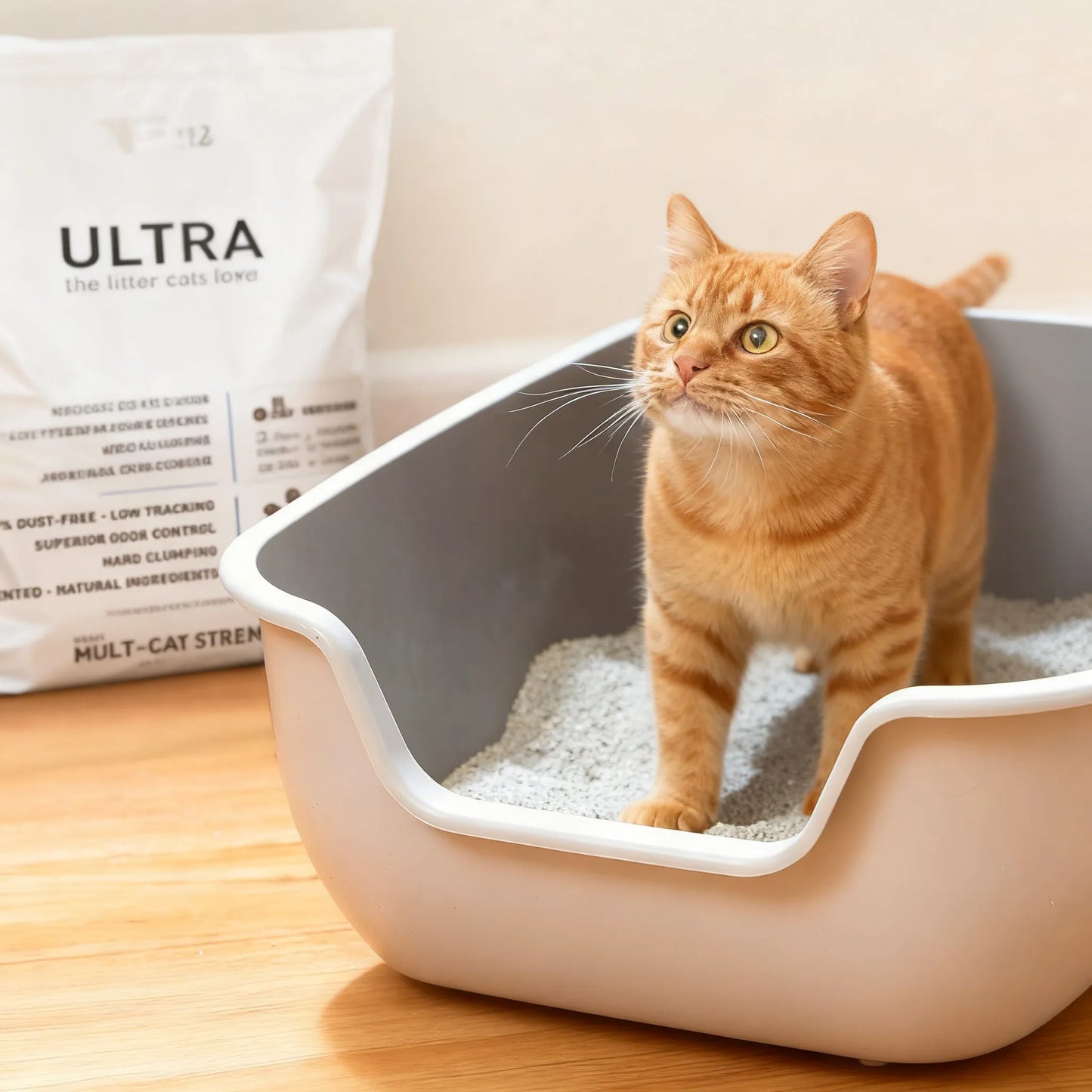 Premium Bentonite Clumping Cat Litter – 99.9% Dust-Free & Vet-Crafted