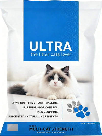 Premium Bentonite Clumping Cat Litter – 99.9% Dust-Free & Vet-Crafted