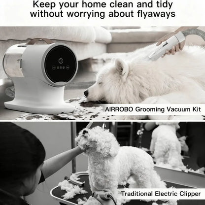 Dog Grooming Vacuum with 12000Pa Strong Suction – 5-in-1 Pet Grooming Kit