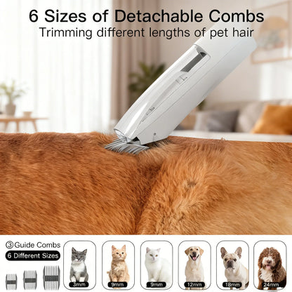 Dog Grooming Vacuum with 12000Pa Strong Suction – 5-in-1 Pet Grooming Kit
