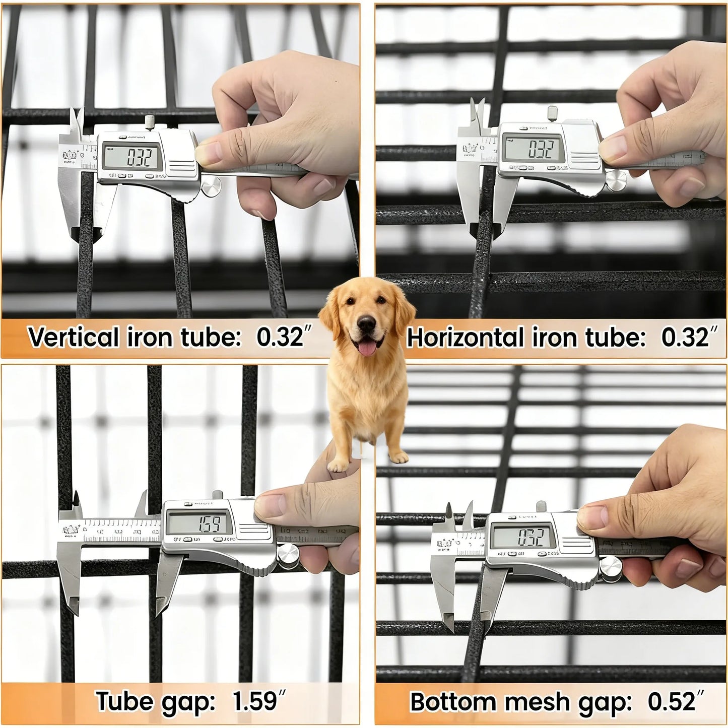 Stackable Dog Crate – Space-Saving, Heavy-Duty for Small & Medium Dogs