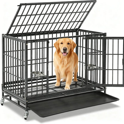 Stackable Dog Crate – Space-Saving, Heavy-Duty for Small & Medium Dogs