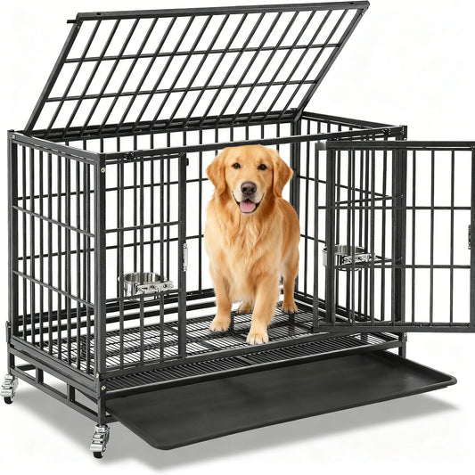 Stackable Dog Crate – Space-Saving, Heavy-Duty for Small & Medium Dogs