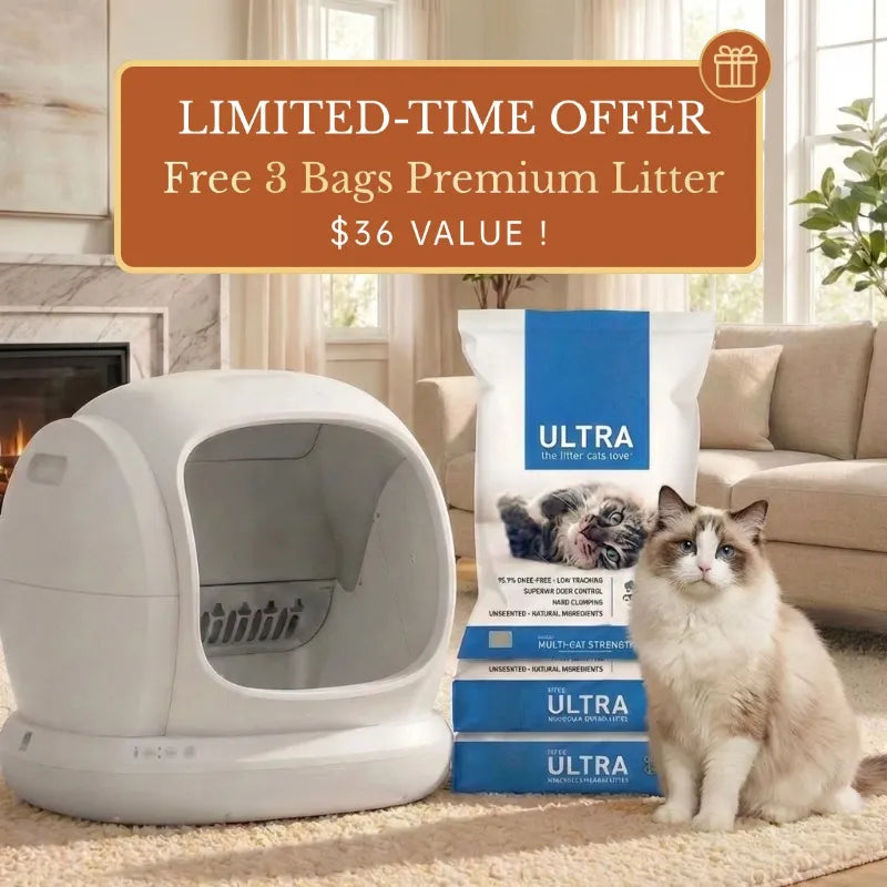 75L Smart Litter Box with 9 Sensors, Full Safety Protection, and Health Monitoring – For Your Cat’s Peace of Mind!